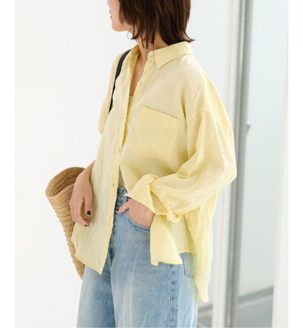 JOURNAL STANDARD relume「《追加》手洗い可 / カラーリネンオーバーサイズシャツ」|シャツ・ブラウス|