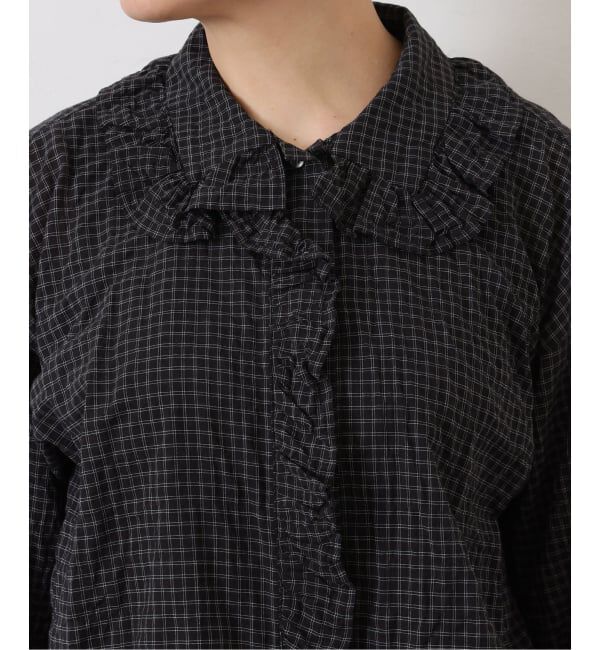 journal standard luxe「《追加》シャーリングローン フリルブラウス」|シャツ・ブラウス|