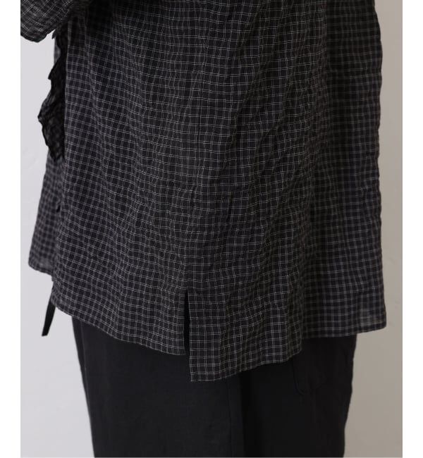 journal standard luxe「《追加》シャーリングローン フリルブラウス」|シャツ・ブラウス|