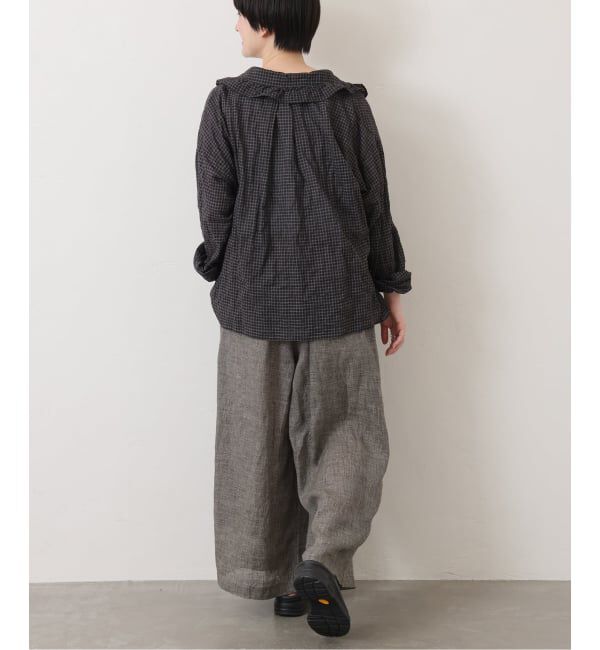 journal standard luxe「《追加》シャーリングローン フリルブラウス」|シャツ・ブラウス|