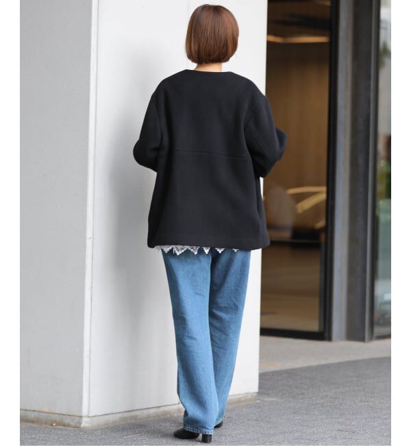 JOURNAL STANDARDスーパーファインビーバークルーネックコート 追加2》スーパーファインビーバークルーネックコート | ジャーナル