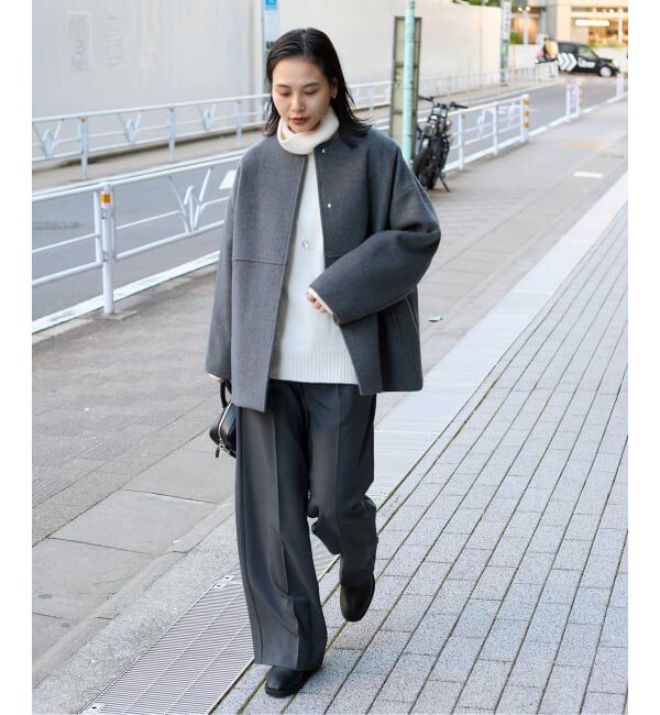 追加2》スーパー140ビーバーノーカラーショートコート（JOURNAL