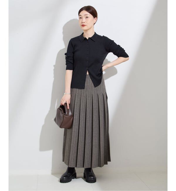 journal standard L'essage「クラシックストライプ プリーツスカート」|スカート|