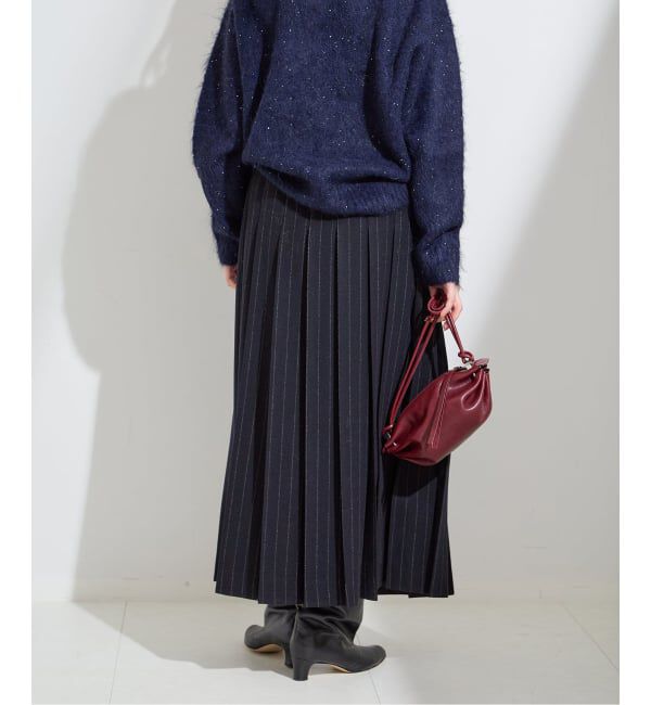 journal standard L'essage「クラシックストライプ プリーツスカート」|スカート|