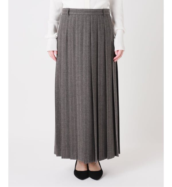 journal standard L'essage「クラシックストライプ プリーツスカート」|スカート|