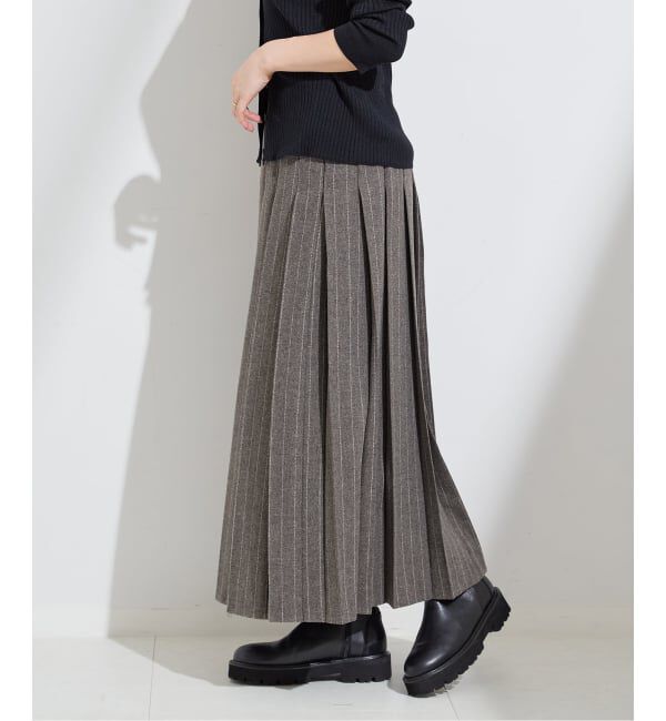 journal standard L'essage「クラシックストライプ プリーツスカート」|スカート|