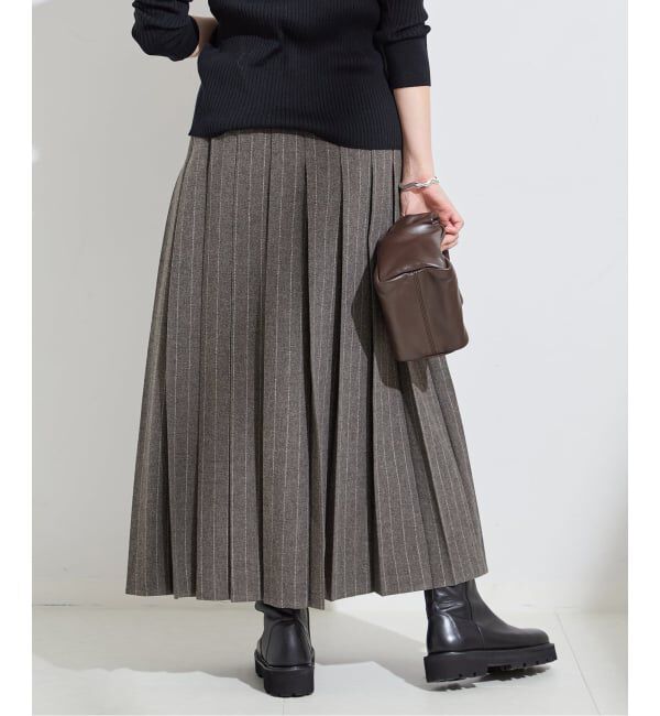 journal standard L'essage「クラシックストライプ プリーツスカート」|スカート|