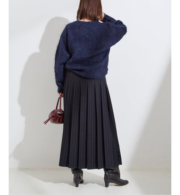 journal standard L'essage「クラシックストライプ プリーツスカート」|スカート|