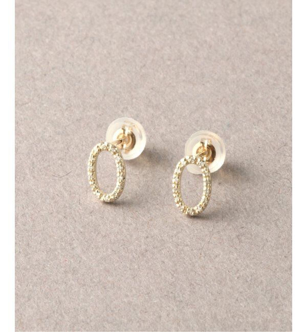 Lilas by Spick&Span「※オーバルラインダイヤピアスK10 2P」|ピアス|