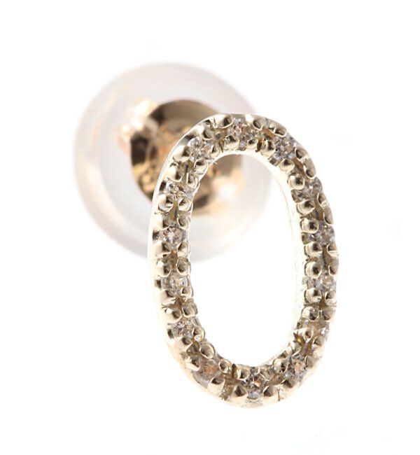 Lilas by Spick&Span「※オーバルラインダイヤピアスK10 2P」|ピアス|