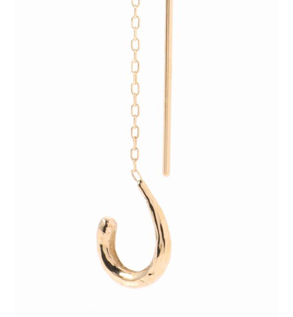 Lilas by Spick&Span「※CフープロングチェーンピアスK10 2P」|ピアス|