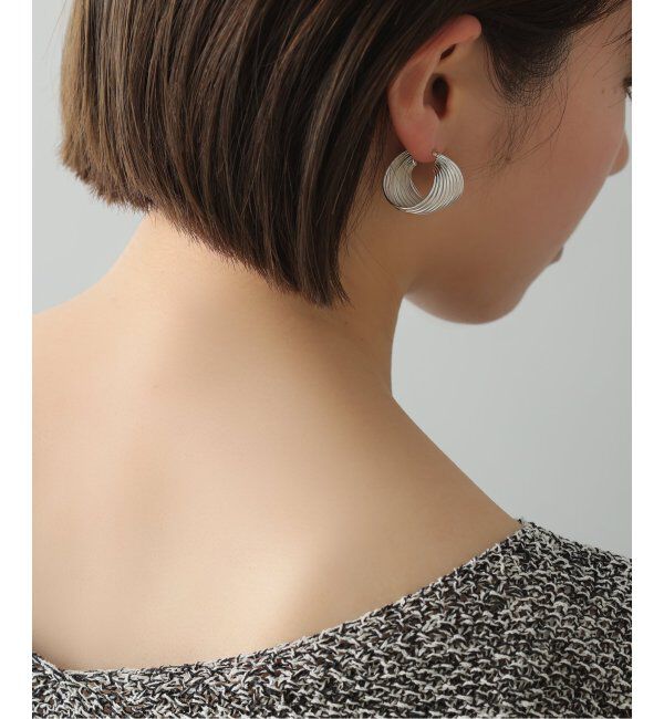 Spick and Span「【SAMH by LILAS】9ラインカーブフープピアス SV（両耳）」|ピアス|