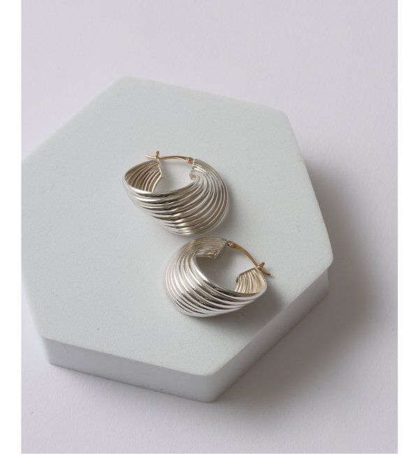 Spick and Span「【SAMH by LILAS】9ラインカーブフープピアス SV（両耳）」|ピアス|