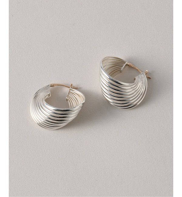 Spick and Span「【SAMH by LILAS】9ラインカーブフープピアス SV（両耳）」|ピアス|