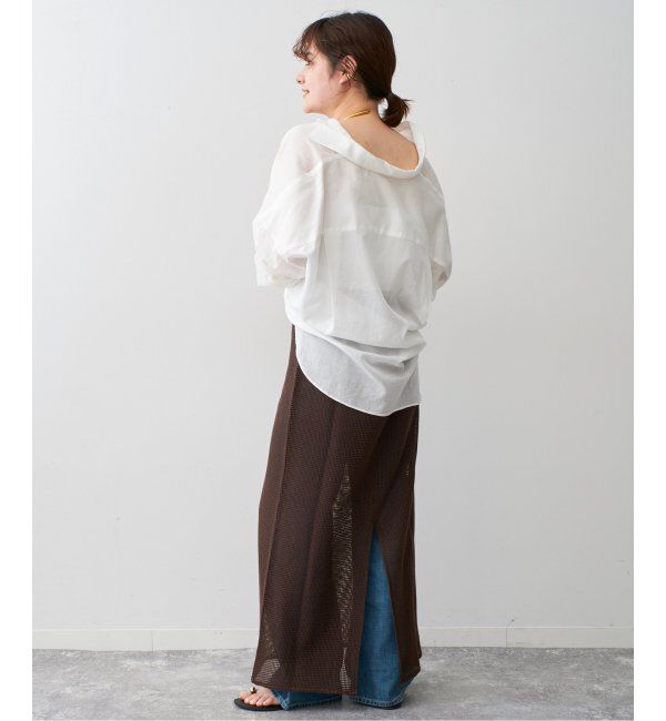 Spick and Span「シアーカシュクールシャツ」|シャツ・ブラウス|