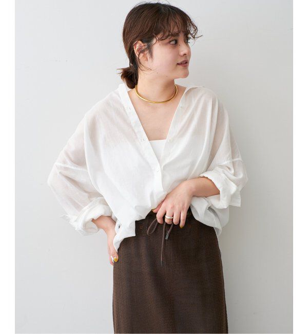 Spick and Span「シアーカシュクールシャツ」|シャツ・ブラウス|