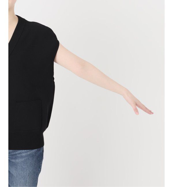 Spick and Span「《WEB限定 / 追加》ウォッシャブルVネックニットベスト」|ベスト・ジレ|