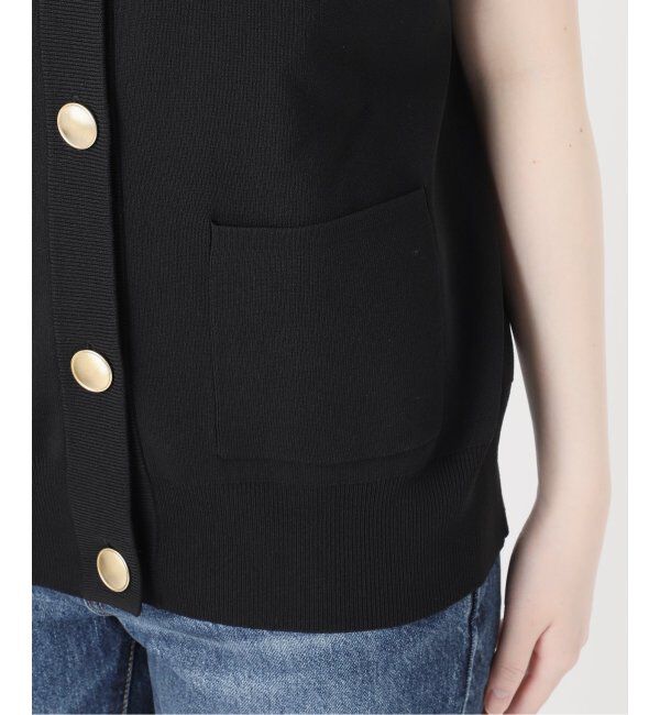 Spick and Span「《WEB限定 / 追加》ウォッシャブルVネックニットベスト」|ベスト・ジレ|