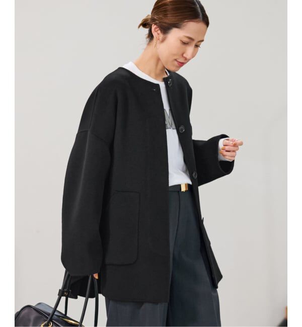 ≪WEB限定追加≫ハミルトンリバークルーネックコート（FRAMeWORK