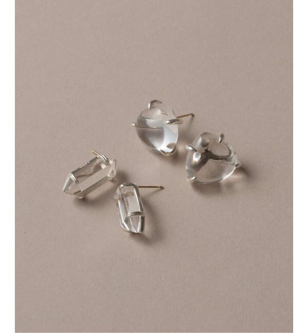 Spick and Span「【SAMH by LILAS】マロンクォーツピアス SV（両耳）」|ピアス|