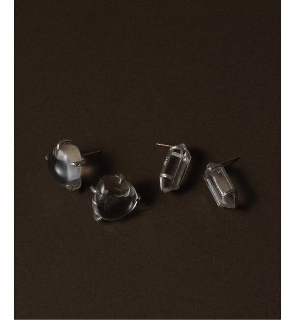 Spick and Span「【SAMH by LILAS】マロンクォーツピアス SV（両耳）」|ピアス|