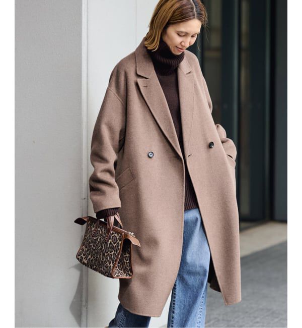 FRAMeWORK SUPER160’sダブルブレストコート ブラウン38 ≪追加≫SUPER160'sダブルブレストコート（FRAMeWORK）｜ルミネの