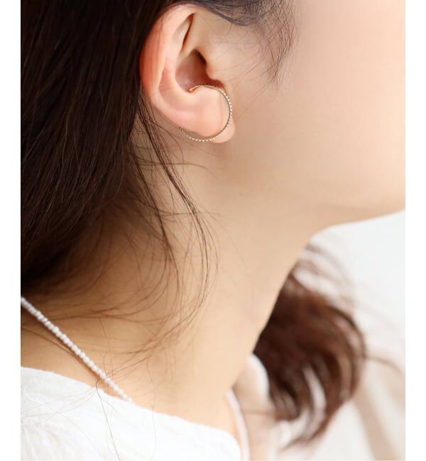 Lilas by Spick&Span「《予約》スタッズイヤーカフ K10（片耳）」|イヤーカフ|