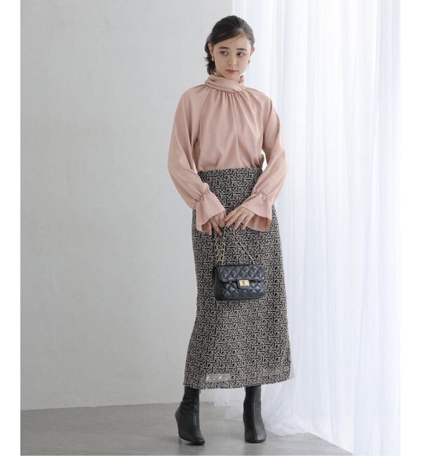  「【洗える】クロスギャザーブラウス」|シャツ・ブラウス|