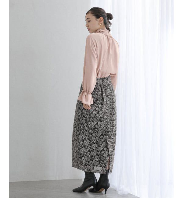  「【洗える】クロスギャザーブラウス」|シャツ・ブラウス|