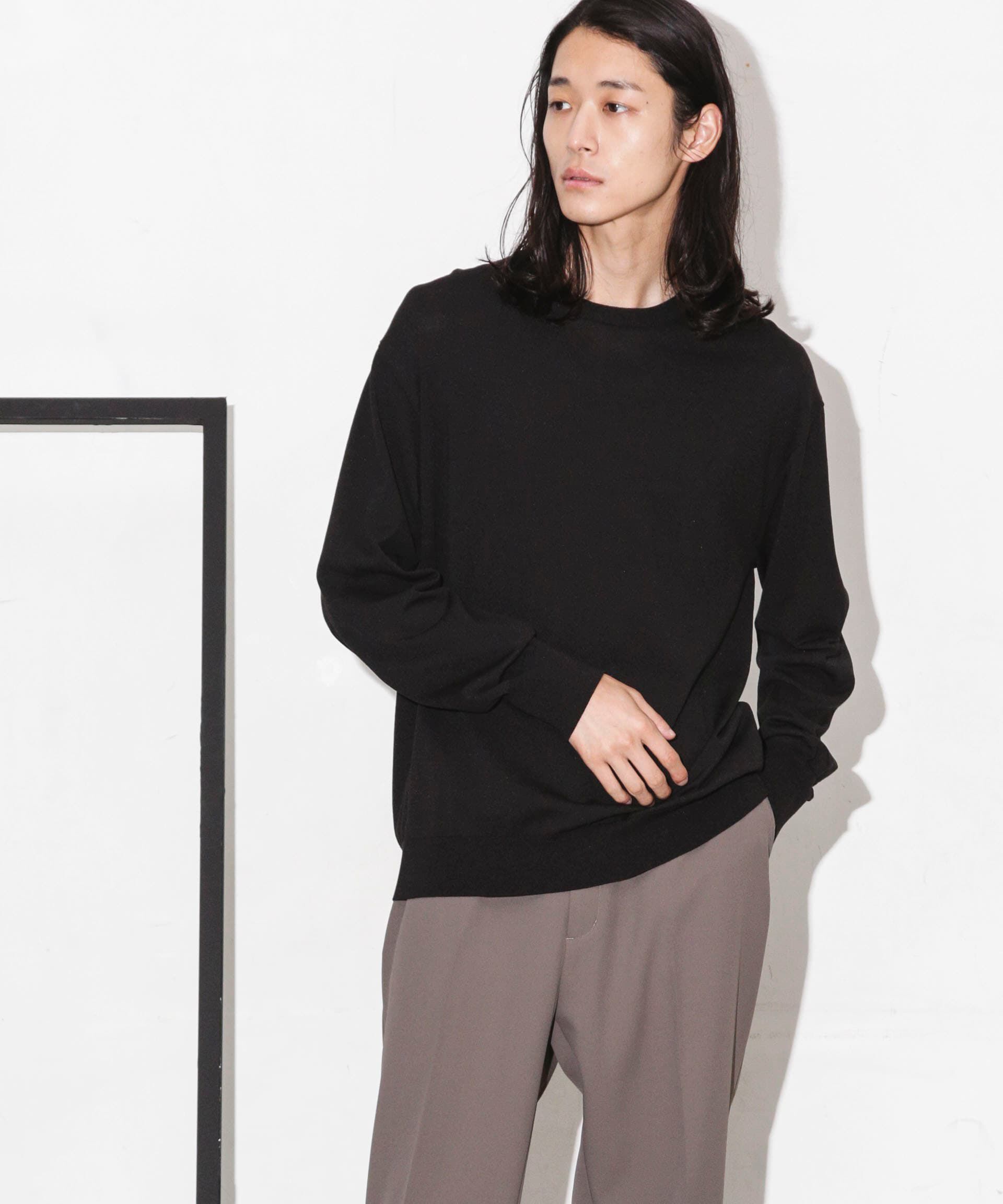 nano･universe「「ESSENTIAL LINE」天竺クループルオーバー」|ニット・セーター|