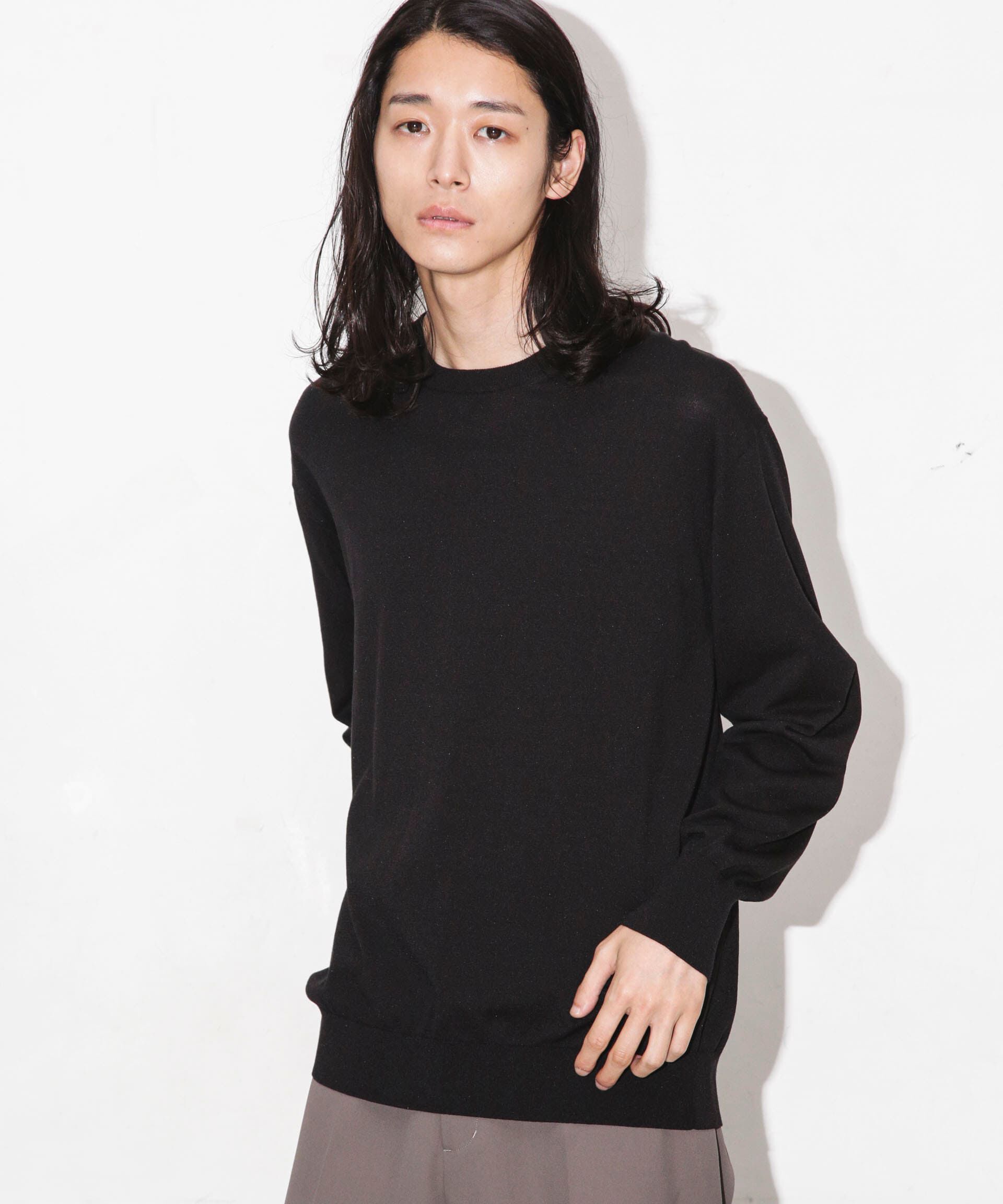 nano･universe「「ESSENTIAL LINE」天竺クループルオーバー」|ニット・セーター|