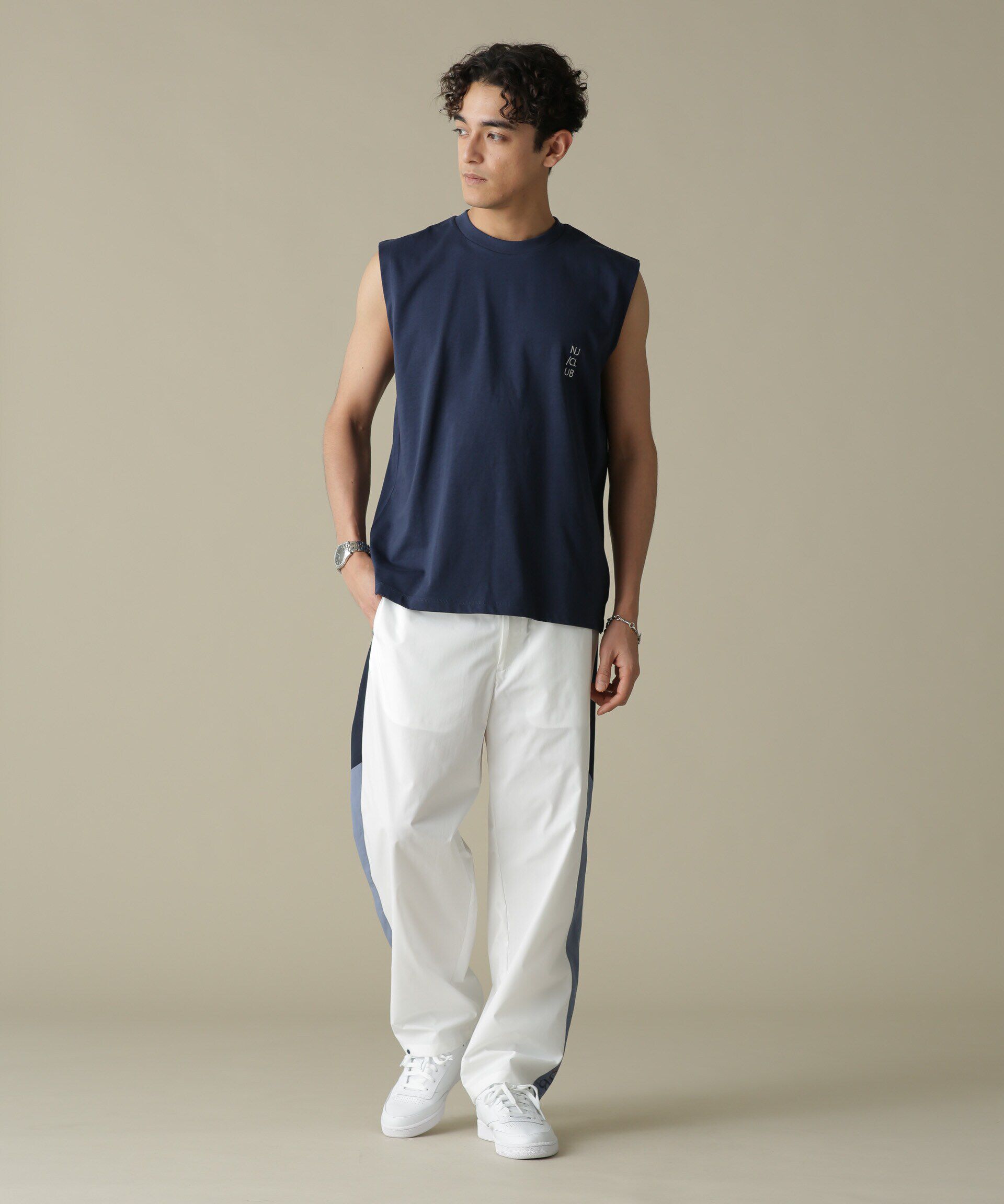 nano･universe「「NJ/CLUB」PARKSTOCK トラックパンツ(セットアップ可)」|その他|