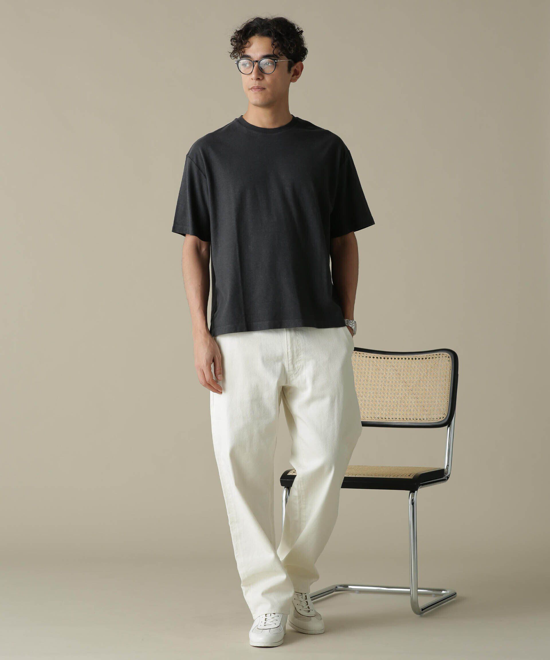 nano･universe「「NJ/CLUB」HOMESTOCK ガーメントダイコットンヘンプTシャツ」|Tシャツ・カットソー|