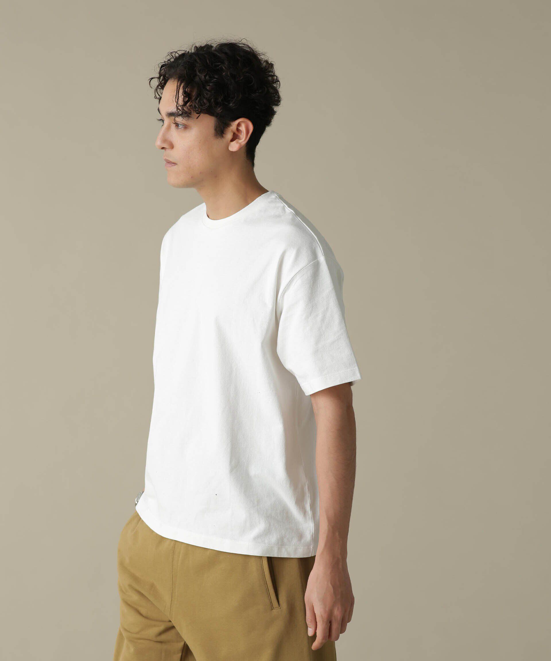 nano･universe「「NJ/CLUB」HOMESTOCK ガーメントダイコットンヘンプTシャツ」|Tシャツ・カットソー|