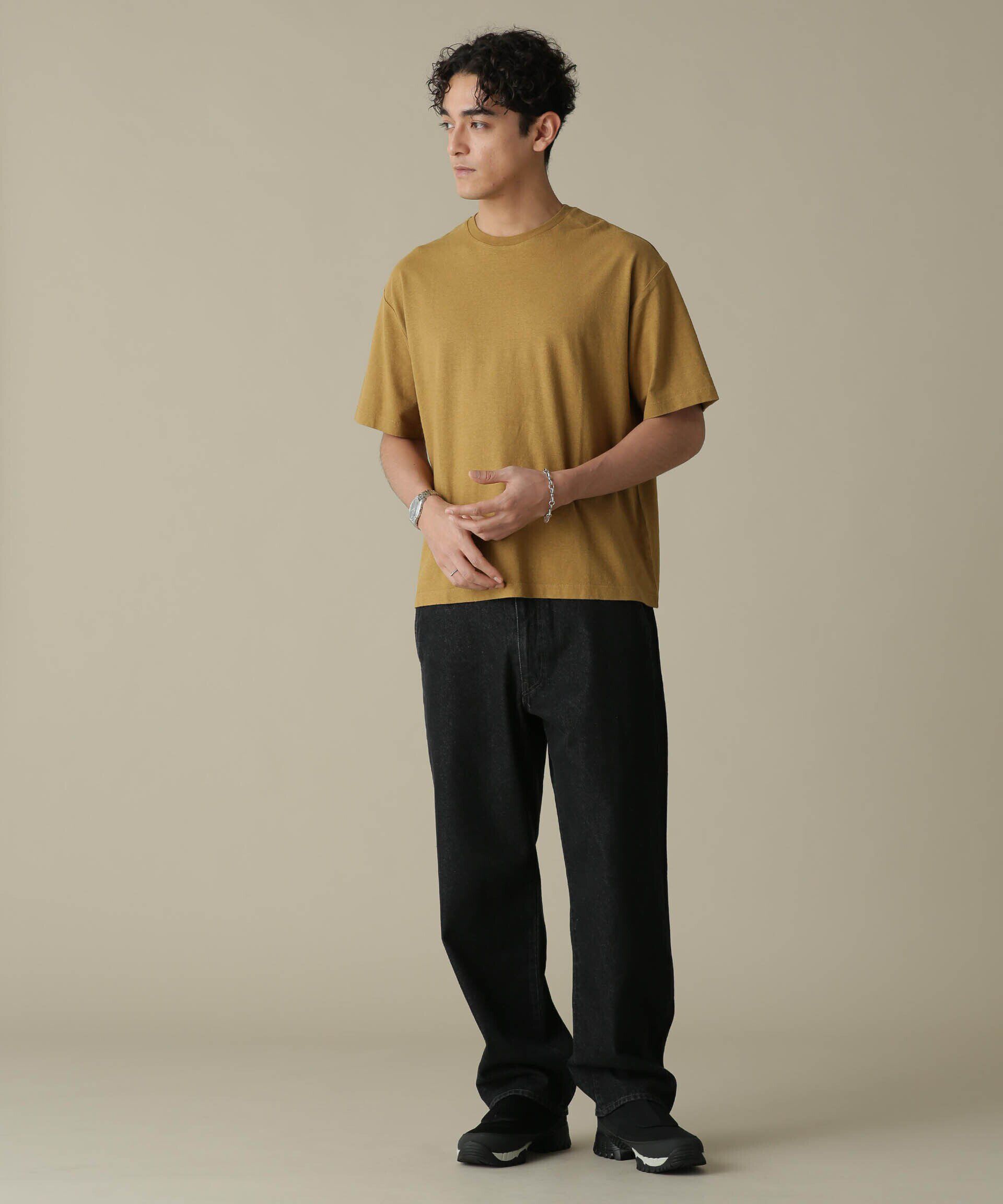 nano･universe「「NJ/CLUB」HOMESTOCK ガーメントダイコットンヘンプTシャツ」|Tシャツ・カットソー|