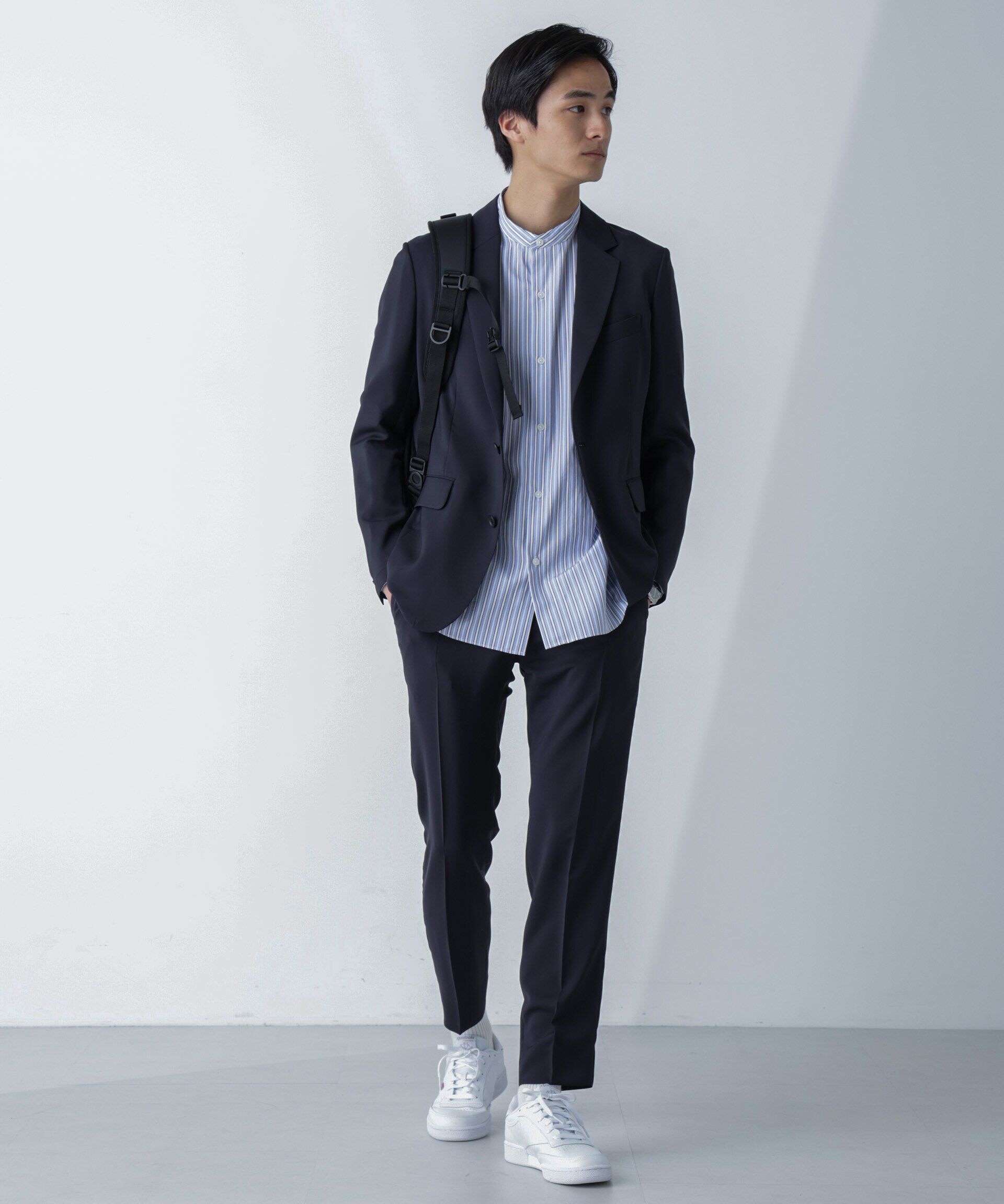 nano･universe「「Damerino」ライトウェイトストレッチセットアップ」|スーツ|