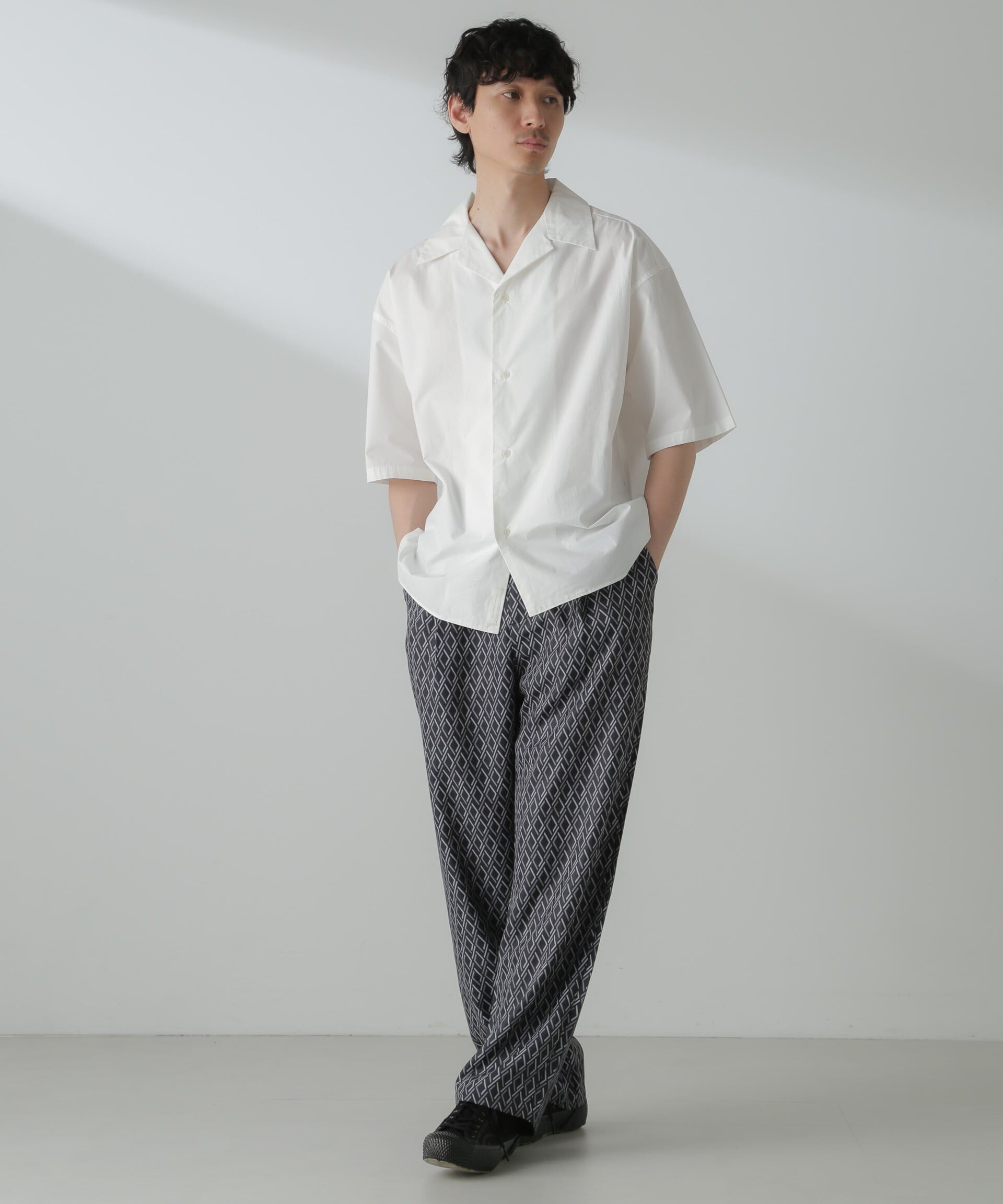 nano･universe「パターンイージーワイドパンツ(セットアップ可)」|チノ|