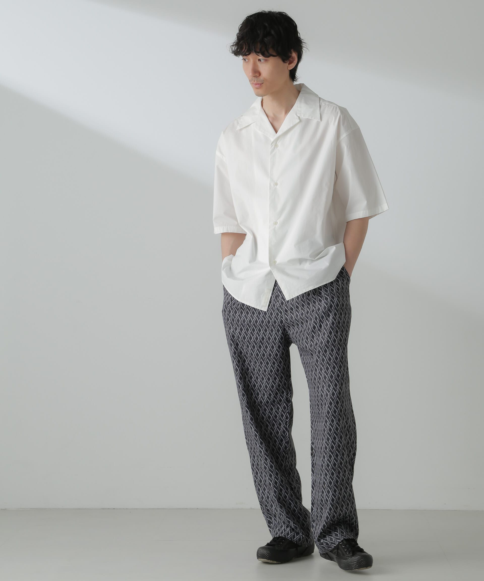 nano･universe「パターンイージーワイドパンツ(セットアップ可)」|チノ|