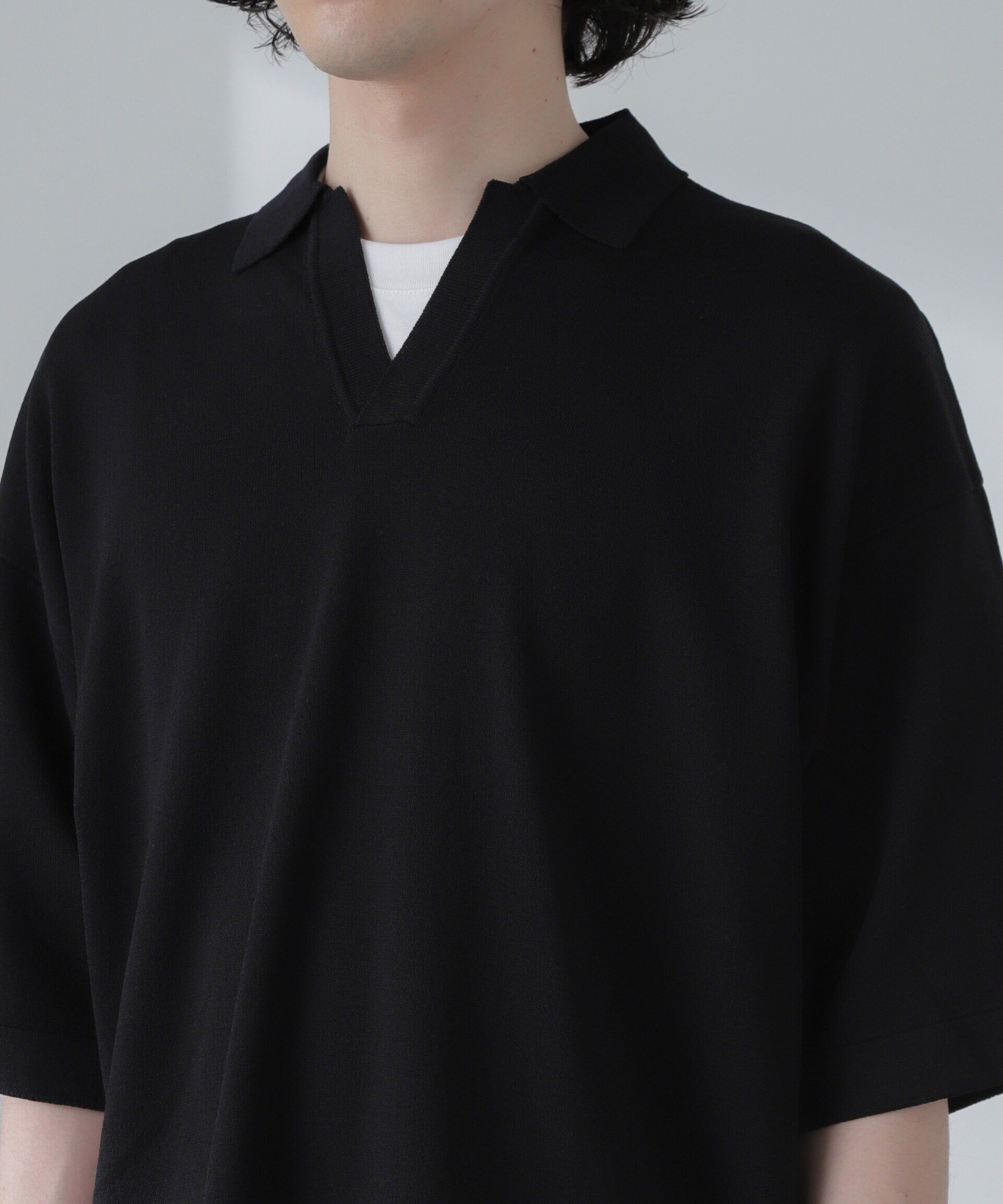 nano･universe「リラックススキッパーポロシャツ 半袖」|ニット・セーター|