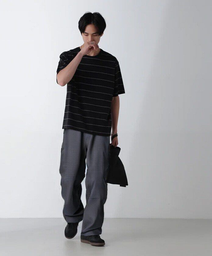 nano･universe「リラックスボーダーTシャツ 半袖」|Tシャツ・カットソー|