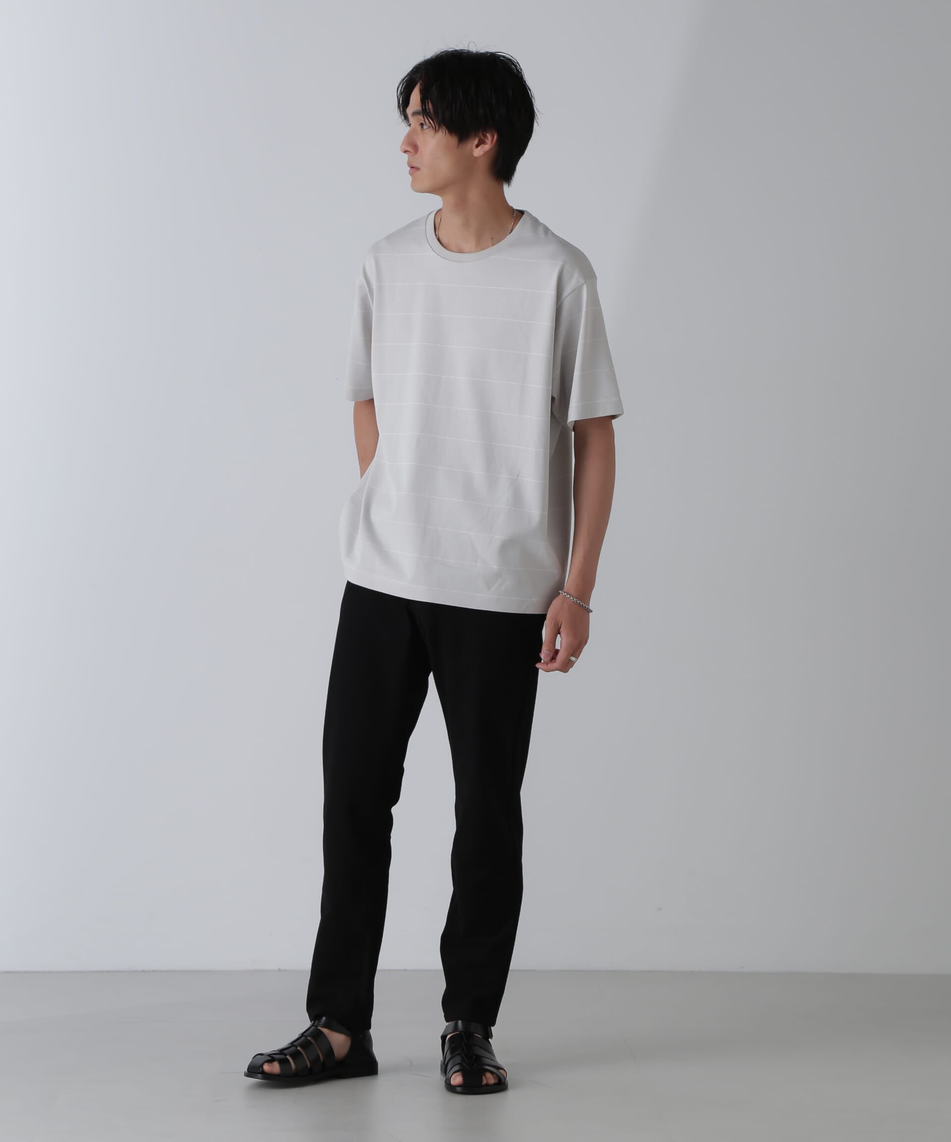 nano･universe「リラックスボーダーTシャツ 半袖」|Tシャツ・カットソー|