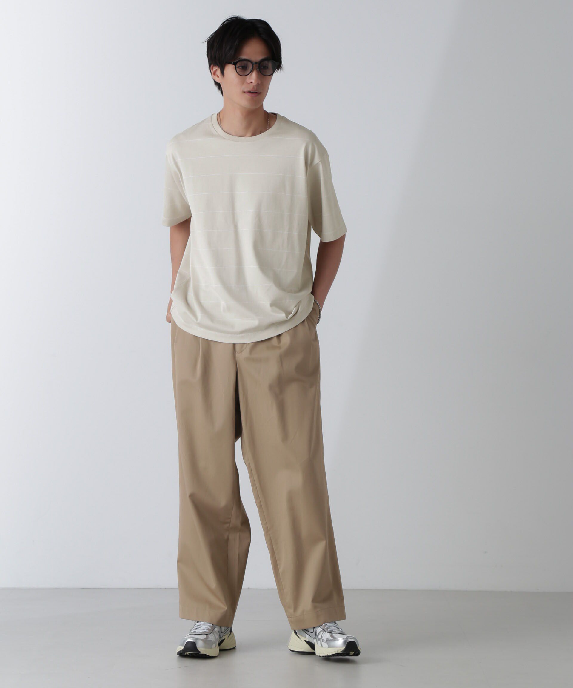 nano･universe「リラックスボーダーTシャツ 半袖」|Tシャツ・カットソー|