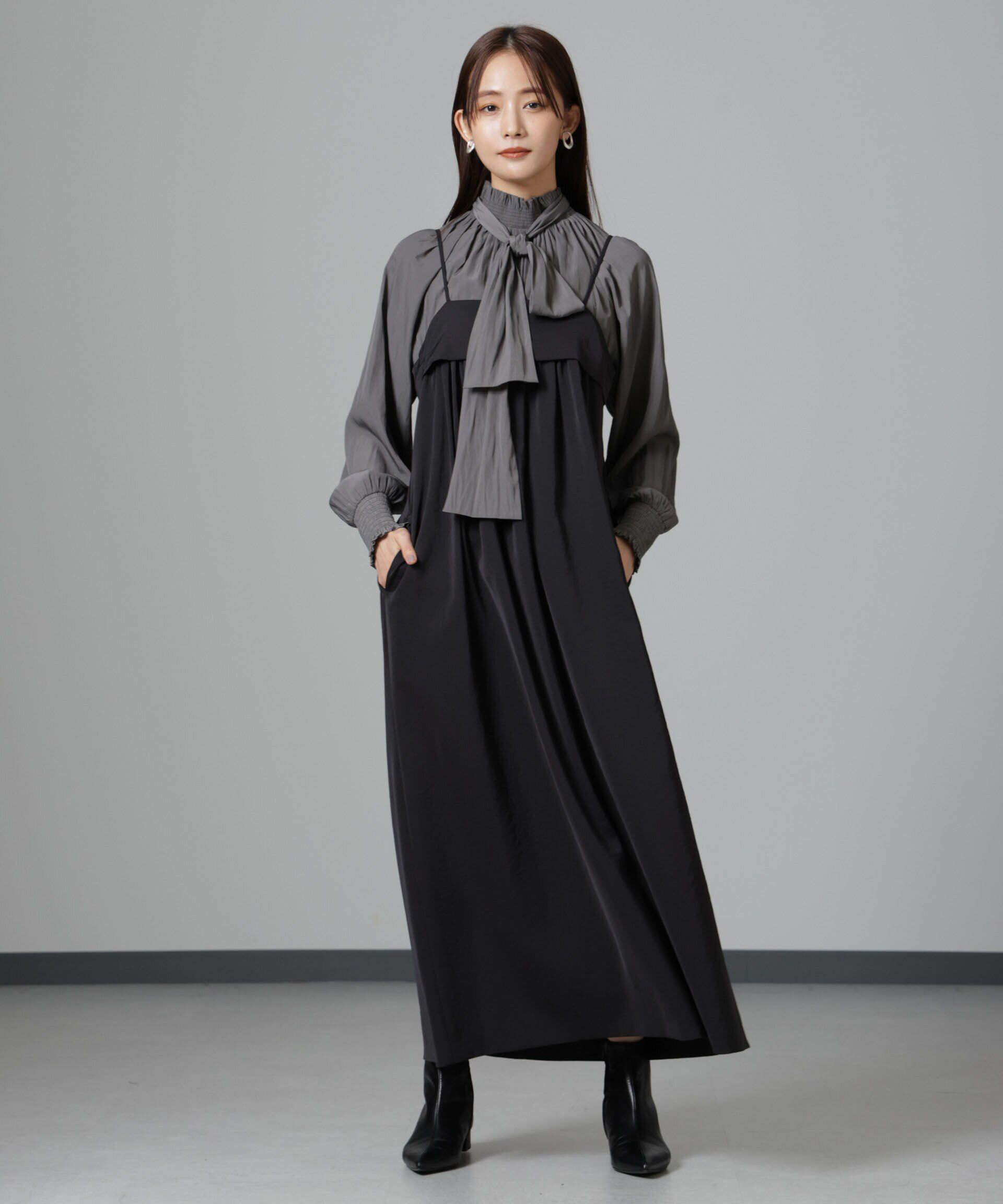 nano･universe「ギャザーキャミワンピース」|ワンピース|