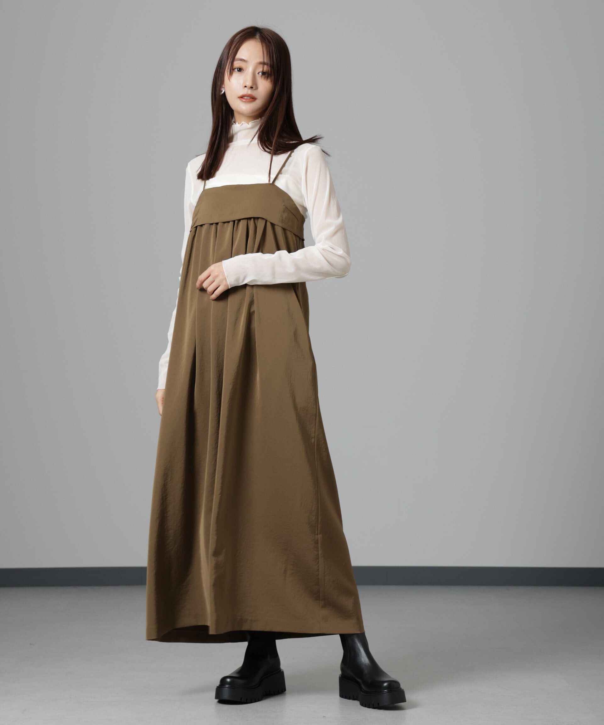 nano･universe「ギャザーキャミワンピース」|ワンピース|