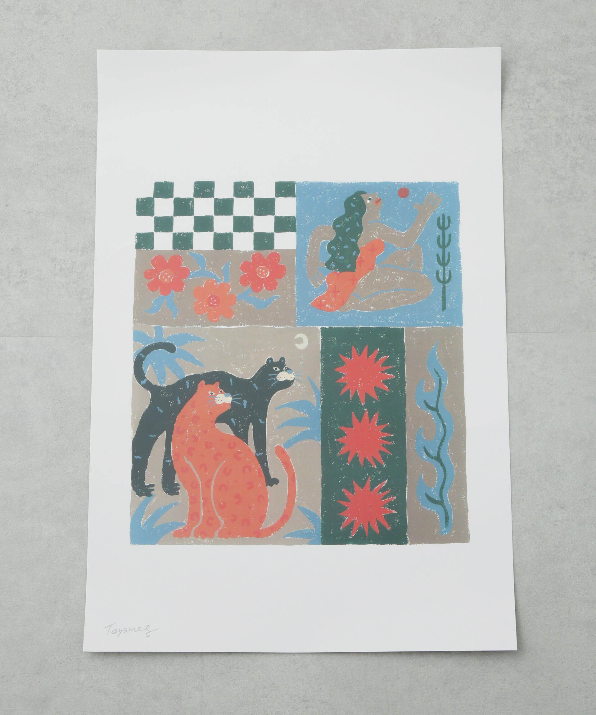 nano･universe「｢Toyameg｣modern academic ポスター(アーティスト本人の直筆サイン入り)」|その他|パターン32