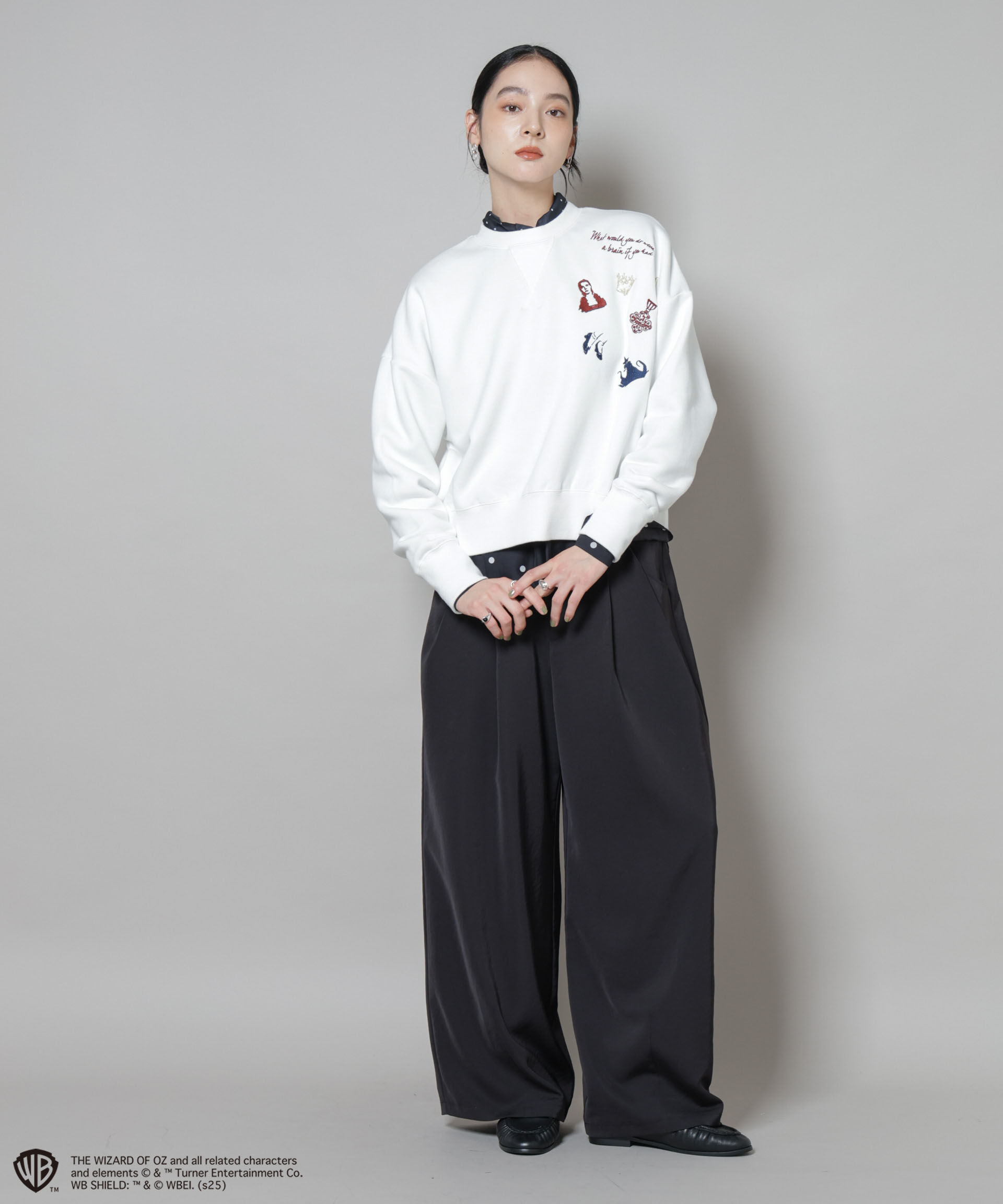 nano･universe「THE WIZARD OF OZ 刺繍スウェットトップス」|Tシャツ・カットソー|