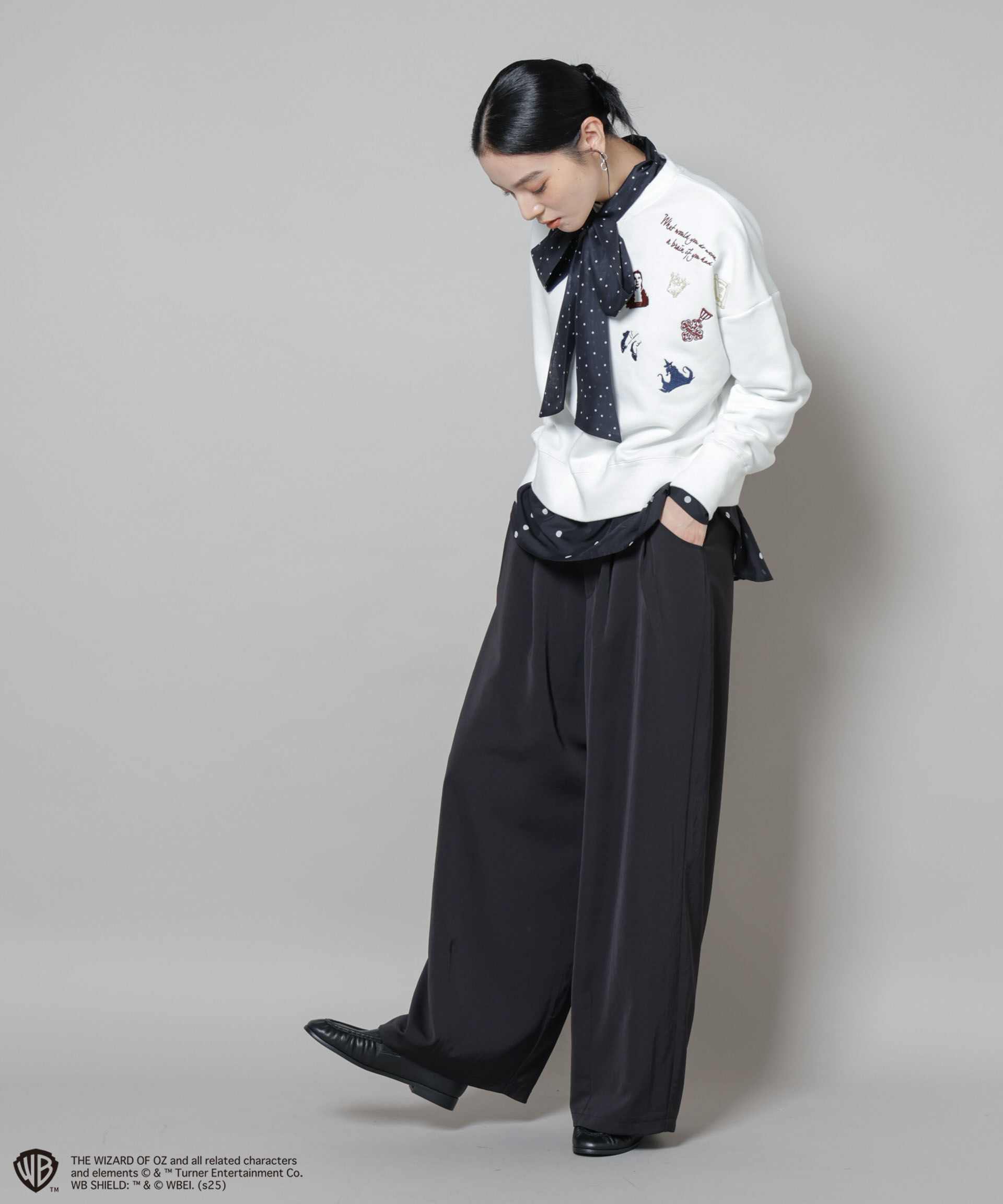 nano･universe「THE WIZARD OF OZ 刺繍スウェットトップス」|Tシャツ・カットソー|