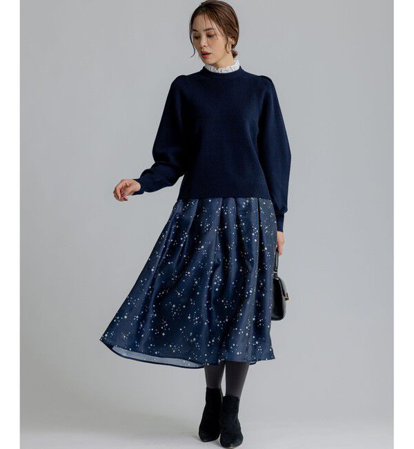 組曲「スターリットプリント タックフレアスカート」|スカート|