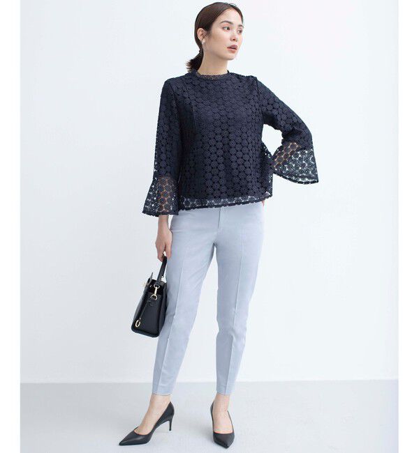 組曲「【WEB限定】フラワーレース 袖フレアトップス」|Tシャツ・カットソー|