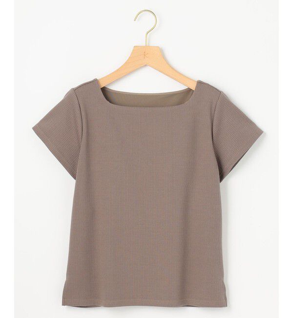 組曲「【WEB限定】ストライプジャガード カップ付きTシャツ」|Tシャツ・カットソー|